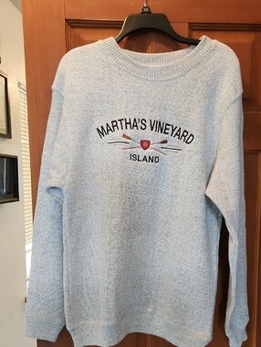 Marthas Vineyard Cozy Crewneck Oversized Sweater